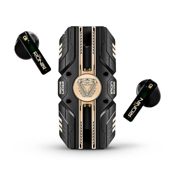 RONIN IRON EDGE EARBUDS | R-7090 | FIDGET SPINNER - 40MS LOW LATENCY | JTECH