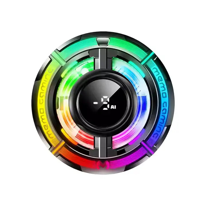 MEMO CX-15 COOLING FAN RGB LIGHT | AI MODE | BEST FOR PUBG GAMING OR IPHONE MOBILE CHARGING HEATUP ISSUE RESOLVER